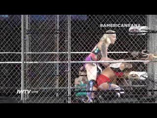 kimber lee vs. kris statlander - steel cage match big tits big ass natural tits